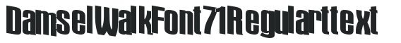 DamselWalkFont71 Regular ttext preview