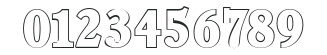 DanielBeckerOutline-ExtraBold numbers preview