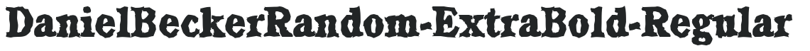 DanielBeckerRandom-ExtraBold-Regular letters preview