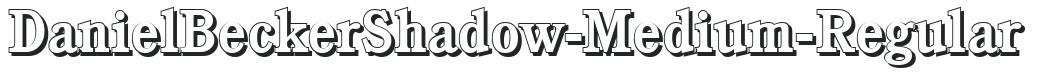 DanielBeckerShadow-Medium-Regular preview