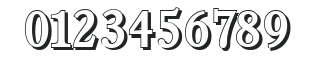 DanielBeckerShadow-Medium-Regular numbers preview