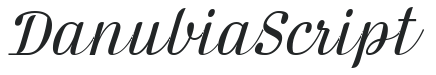 Danubia Script letters preview