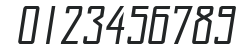 DateLine Oblique numbers preview