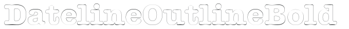 DatelineOutline Bold preview