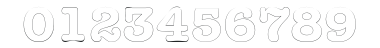 DatelineOutline Bold numbers preview