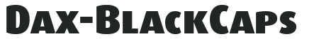 Dax-BlackCaps letters preview