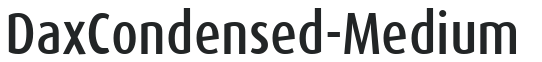 DaxCondensed-Medium preview