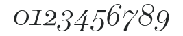 DeVinneBT-ItalicAlt numbers preview