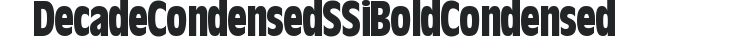 Decade Condensed SSi Bold Condensed preview