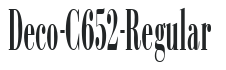 Deco-C652-Regular letters preview