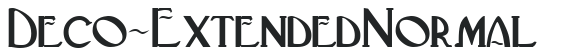 Deco-Extended Normal letters preview