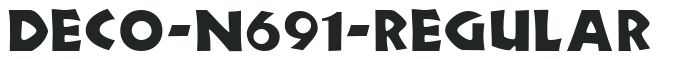 Deco-N691-Regular letters preview