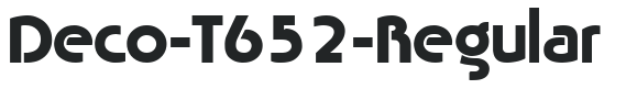 Deco-T652-Regular letters preview