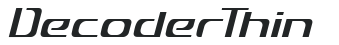 Decoder Thin letters preview