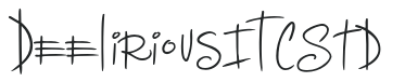 Deelirious ITC Std letters preview