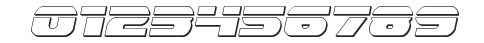Dekaranger Bullet Italic numbers preview