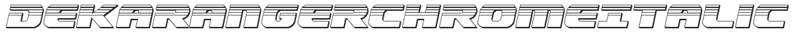 Dekaranger Chrome Italic preview