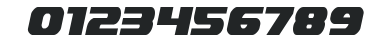 Dekaranger Condensed Italic numbers preview