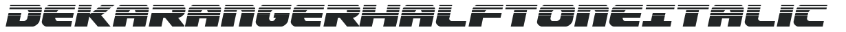 Dekaranger Halftone Italic preview