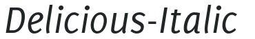 Delicious-Italic preview
