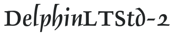 DelphinLTStd-2 letters preview