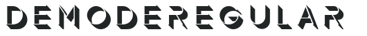 Demode Regular letters preview
