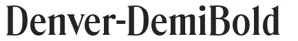 Denver-DemiBold letters preview