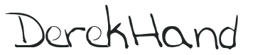 Derek Hand letters preview