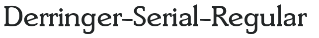 Derringer-Serial-Regular letters preview