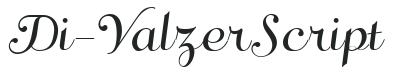 Di-Valzer Script letters preview