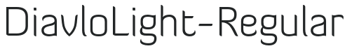 DiavloLight-Regular preview