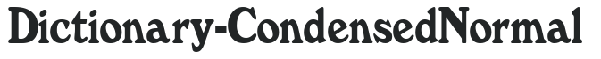 Dictionary-Condensed Normal preview