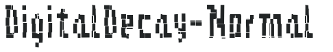 DigitalDecay-Normal letters preview