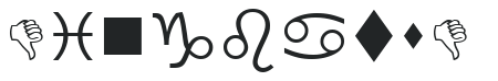DingbatsD letters preview