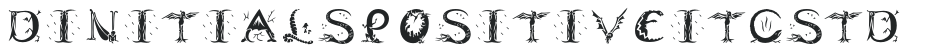 DinitialsPositiveITCStd letters preview