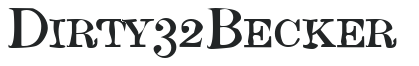 Dirty32 Becker letters preview