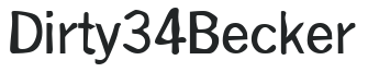 Dirty34 Becker letters preview