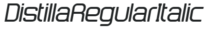 DistillaRegular Italic preview