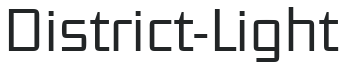 District-Light letters preview