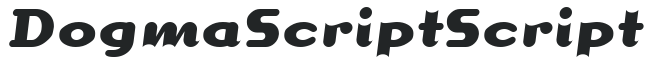 Dogma Script Script letters preview