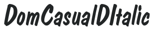 DomCasualD Italic preview