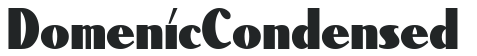DomenicCondensed letters preview