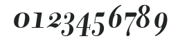 Donatora Display OSF BoldItalic numbers preview