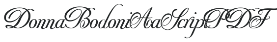 Donna Bodoni Aa Script PDF preview