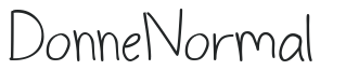 Donne Normal letters preview