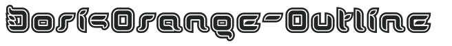 DorisOrange-Outline letters preview