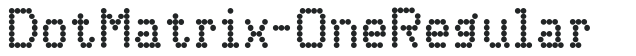 DotMatrix-OneRegular letters preview