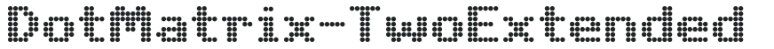 DotMatrix-TwoExtended letters preview