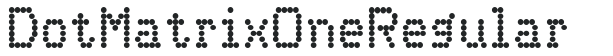 DotMatrix OneRegular preview