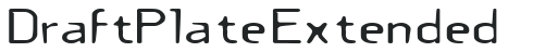 DraftPlateExtended letters preview